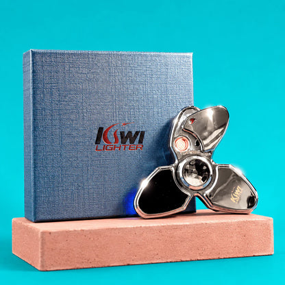 Metal Hand Fidget Spinner Electric Lighter By Kiwi Lighter